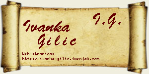 Ivanka Gilić vizit kartica